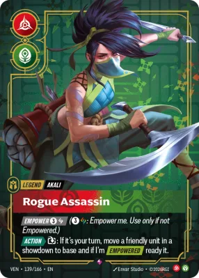 Rogue Assassin, Riftbound card VEN-139/166 from Vendetta