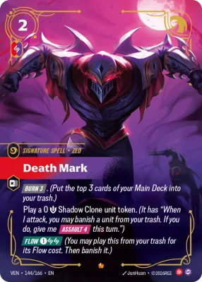 Death Mark, Riftbound card VEN-144/166 from Vendetta