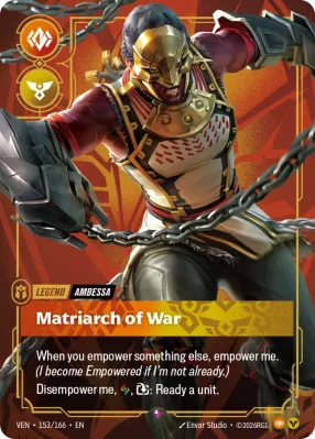 Matriarch of War, Riftbound card VEN-153/166 from Vendetta