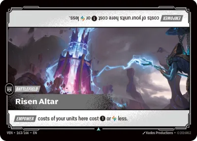 Risen Altar, Riftbound card VEN-163/166 from Vendetta