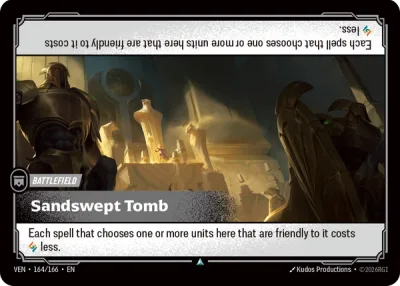 Sandswept Tomb, Riftbound card VEN-164/166 from Vendetta