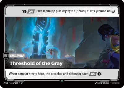 Threshold of the Gray, Riftbound card VEN-166/166 from Vendetta