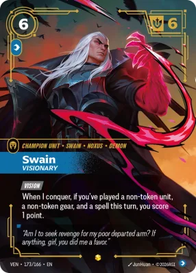 Swain, Riftbound card VEN-173/166 from Vendetta