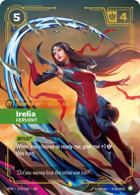 Irelia, Riftbound card VEN-174/166 from Vendetta