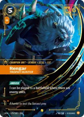 Rengar, Riftbound card VEN-179/166 from Vendetta