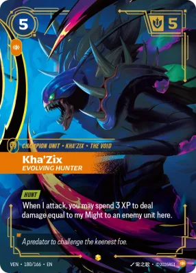 Kha'Zix, Riftbound card VEN-180/166 from Vendetta