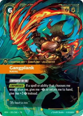Gangplank, Riftbound card VEN-181/166 from Vendetta