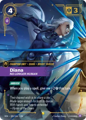 Diana, Riftbound card VEN-183/166 from Vendetta
