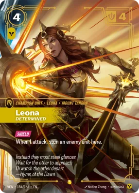 Leona, Riftbound card VEN-184/166 from Vendetta