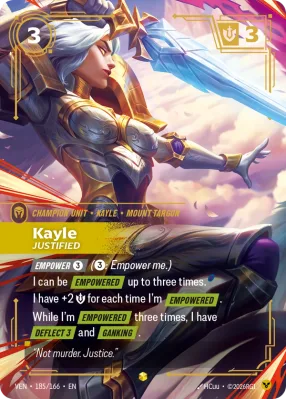 Kayle, Riftbound card VEN-185/166 from Vendetta
