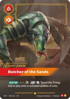 Butcher of the Sands, Riftbound card VEN-190/166 from Vendetta