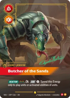 Butcher of the Sands, Riftbound card VEN-190*/166 from Vendetta