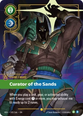 Curator of the Sands, Riftbound card VEN-192/166 from Vendetta