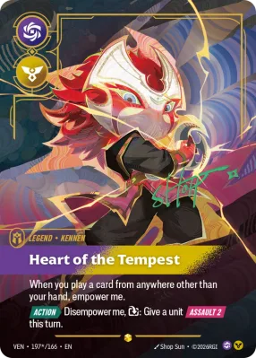 Heart of the Tempest, Riftbound card VEN-197*/166 from Vendetta