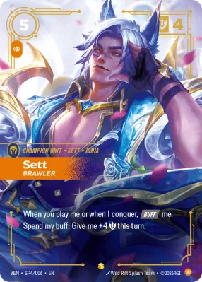 Sett, Riftbound card VEN-SP4/006 from Vendetta