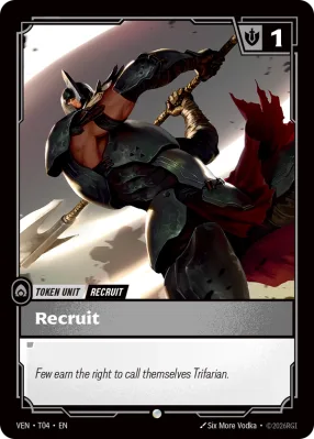 Recruit, Riftbound card VEN-T04 from Vendetta