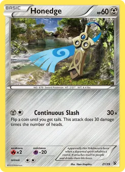 Honedge — Kalos Starter Set #21, 2013. Illustrated by 5ban Graphics.