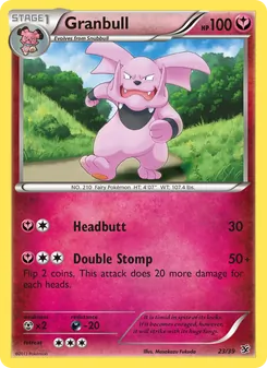 Granbull — Kalos Starter Set #23, 2013. Illustrated by Masakazu Fukuda.