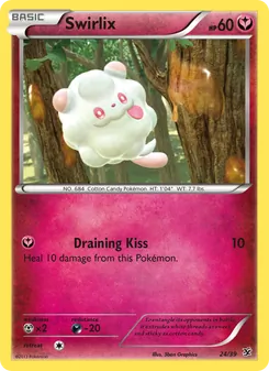 Swirlix — Kalos Starter Set #24, 2013. Illustrated by 5ban Graphics.