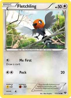 Fletchling — XY #113, 2014. Illustrated by 5ban Graphics.