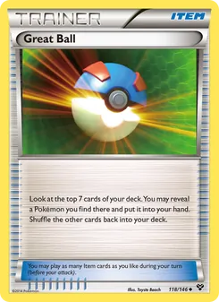 Great Ball — XY #118, 2014. Illustrated by Toyste Beach.