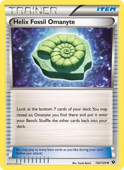 Helix Fossil Omanyte — Fates Collide #102, 2016. Illustrated by Toyste Beach.