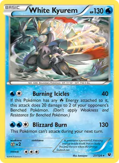 White Kyurem — Fates Collide #21, 2016. Illustrated by kawayoo.