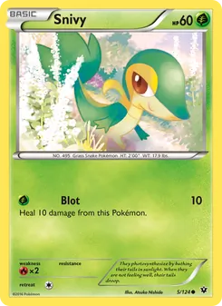 Snivy — Fates Collide #5, 2016. Illustrated by Atsuko Nishida.