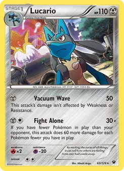 Lucario — Fates Collide #63, 2016. Illustrated by Hitoshi Ariga.