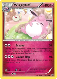 Wigglytuff — Fates Collide #66, 2016. Illustrated by Mizue.