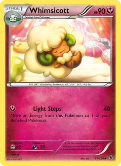 Whimsicott — Fates Collide #71, 2016. Illustrated by sui.