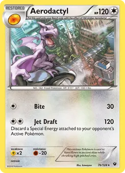 Aerodactyl — Fates Collide #76, 2016. Illustrated by kawayoo.