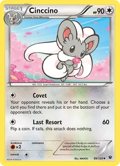 Cinccino — Fates Collide #88, 2016. Illustrated by MAHOU.