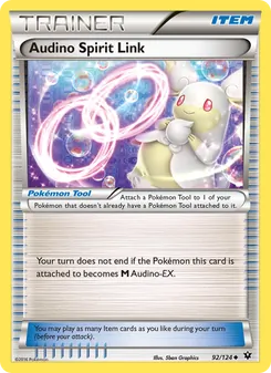 Audino Spirit Link — Fates Collide #92, 2016. Illustrated by 5ban Graphics.