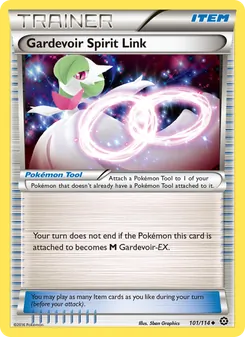 Gardevoir Spirit Link — Steam Siege #101, 2016. Illustrated by 5ban Graphics.