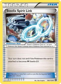 Steelix Spirit Link — Steam Siege #106, 2016. Illustrated by 5ban Graphics.