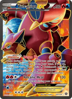 Volcanion EX — Steam Siege #107, 2016. Illustrated by 5ban Graphics.