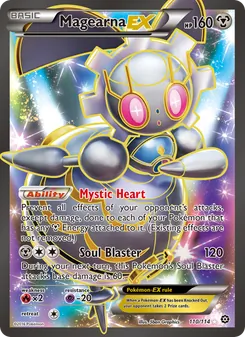 Magearna EX — Steam Siege #110, 2016. Illustrated by 5ban Graphics.