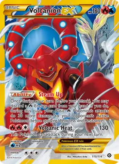 Volcanion EX — Steam Siege #115, 2016. Illustrated by 5ban Graphics.