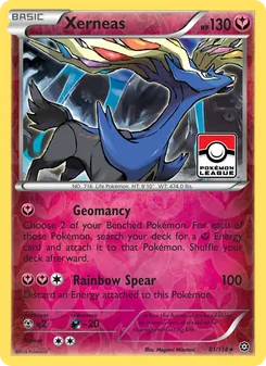 Xerneas — Steam Siege #81, 2016. Illustrated by Megumi Mizutani.