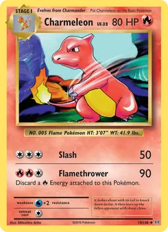 Charmeleon — Evolutions #10, 2016. Illustrated by Mitsuhiro Arita.