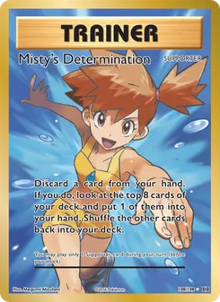 Misty's Determination — Evolutions #108, 2016. Illustrated by Megumi Mizutani.