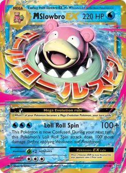 M Slowbro EX — Evolutions #27, 2016. Illustrated by 5ban Graphics.
