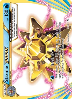 Starmie BREAK — Evolutions #32, 2016. Illustrated by 5ban Graphics.