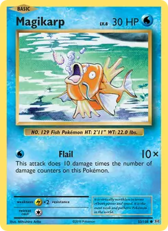 Magikarp — Evolutions #33, 2016. Illustrated by Mitsuhiro Arita.