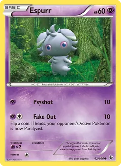 Espurr — Flashfire #42, 2014. Illustrated by 5ban Graphics.