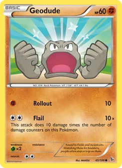 Geodude — Flashfire #45, 2014. Illustrated by MAHOU.
