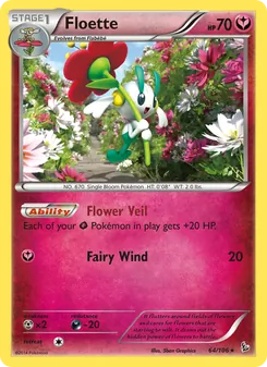 Floette — Flashfire #64, 2014. Illustrated by 5ban Graphics.