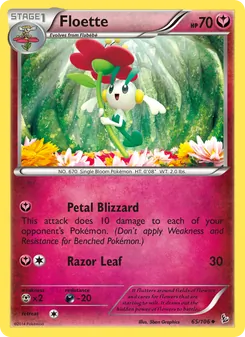 Floette — Flashfire #65, 2014. Illustrated by 5ban Graphics.