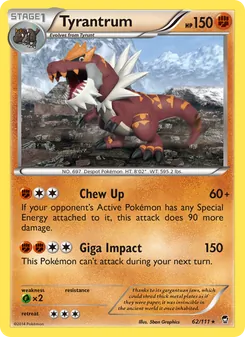 Tyrantrum — Furious Fists #62, 2014. Illustrated by 5ban Graphics.